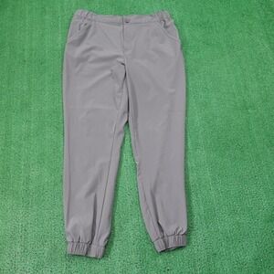 Columbia Jogger Pants Mens Size L Gray Stretch Elastic Waist Hiking Lightweight